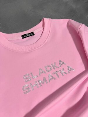 Розова тениска "SLADKA SHMATKA"